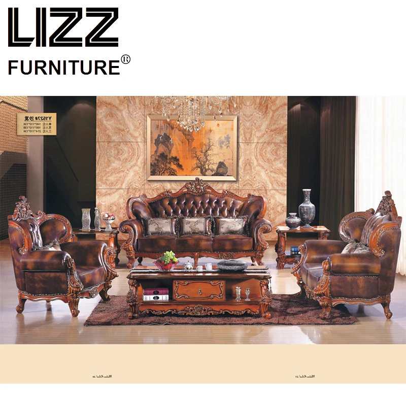 Chesterfield Corner Sofa Set Living Room Royal Furniture Antique Style Sofa Loveseat Armchair Furniture For Home Luxury Couch