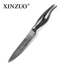 5 “messer Japanischen VG10 Damaskus küche kochmesser Utility schälmesser geschmiedetem edelstahl griff KOSTENLOSER VERSAND