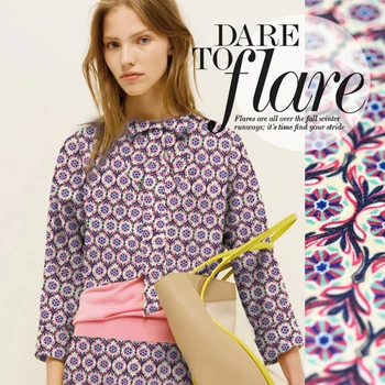 

Super beautiful limited import spray painting small jacquard cotton fabric handmade DIY walk show high-end fabric