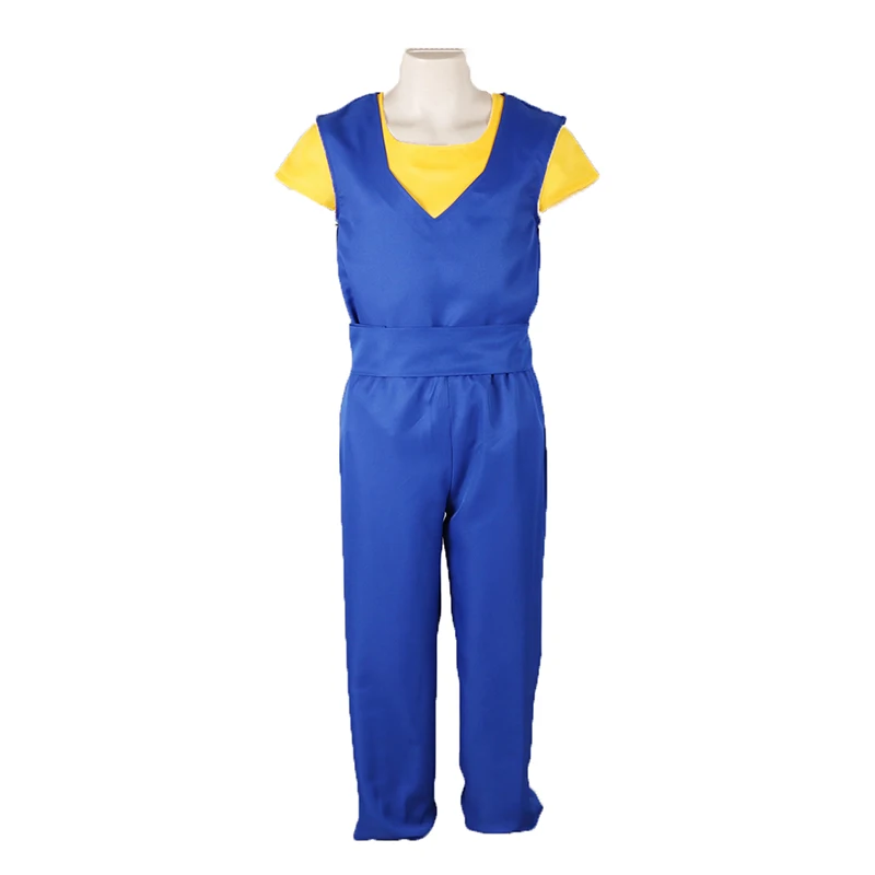 

Super Son Goku and Vegeta Vegetto Fighting Uniform Anime Cosplay Costume with gloves 11