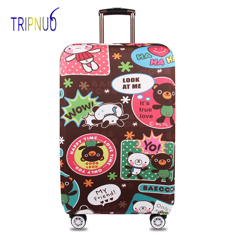 Защитный чехол для багажа TRIPNUO из эластичной ткани, Suitable18-32 дюймов, чехол на колесиках, чехол для костюма, аксессуары для путешествий
