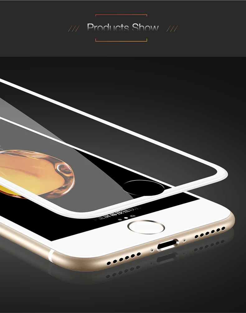 10. Full Cover Tempered Glass For iPhone 8 7 Plus