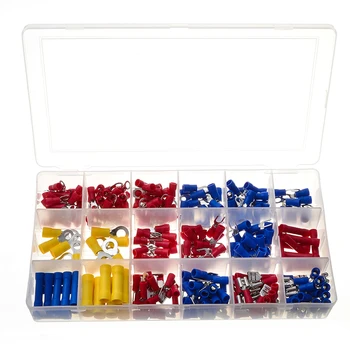 

300pcs Electrical Wire Crimp Terminals Kit Insulated Terminator Spade Butt Connectors Assorted terminales Set