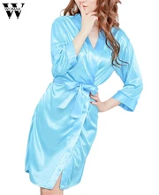 Amazing 4 Colors Summer Spring Women Bathrobe Sexy Lingerie Sleepwear Nightdress Nightgown Bath Robes Free Shipping