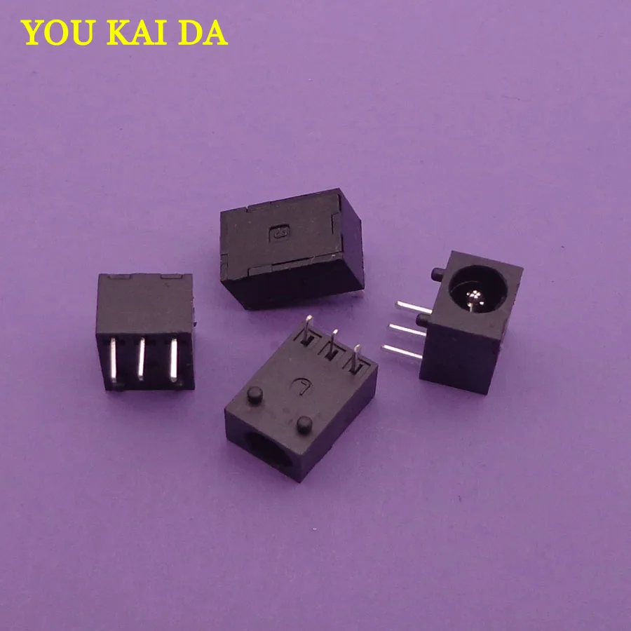 5-1000 шт 3-контактный разъем DIP Power DC Jack диаметр отверстия 3 5 мм контактный 1 35 Размер