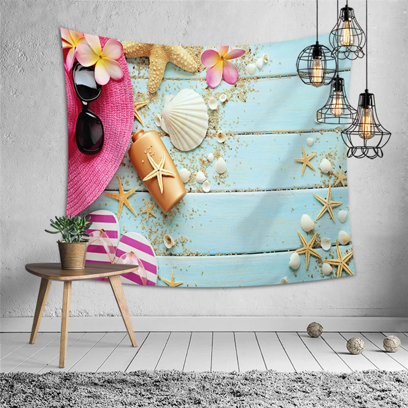 Узор морской закат подвесной на стену Ткань Гобелен из полиэстера пляжное полотенце тонкий коврик для йоги хиппи БРОСОК покрывало домашний декоративный - Цвет: A30-7