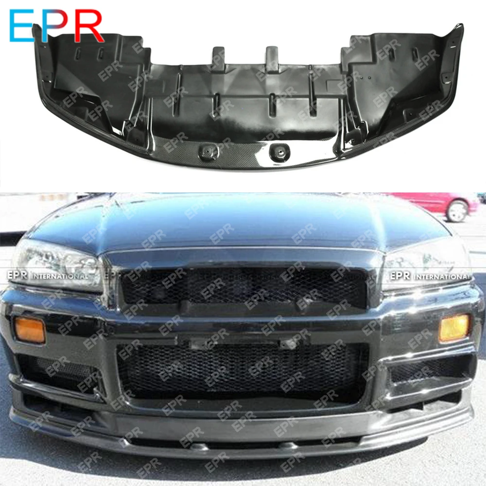 Для Nissan Skyline R34 GTR углеродное волокно OEM передняя часть для губ комплект авто