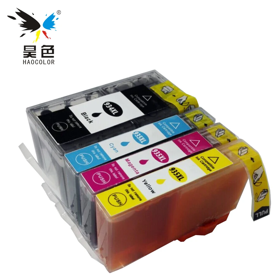 HAOCOLOR 4x чернильные картриджи для HP 934 935 XL 934XL HP934XL 934XLBK Officejet Pro 6812 6830 e-универсальный