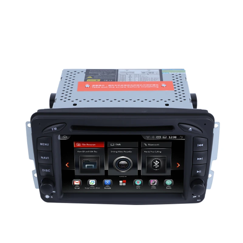 Excellent Android 9.0 Two Din Octa Core Car DVD Player Stereo System For Mercedes Benz W209 W203 W463 Viano W639 Vito  WIFI Radio GPS Blu 2