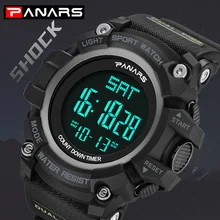 Мужские Цифровые часы электронные светодиодный спортивные часы Секундомер 50 м водонепроницаемые наручные часы для бега военные для мужчин Montre Homme reloj