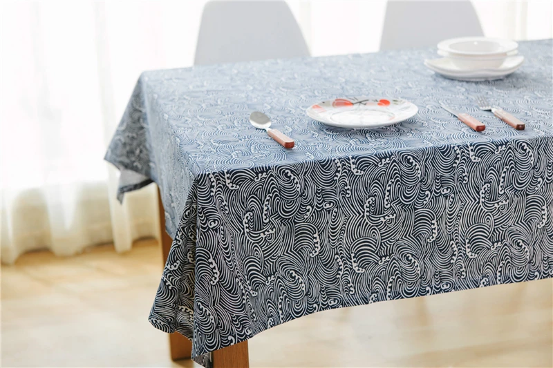 Cotton Linen Fabric Tableclothes For Rectangular Tables 10 Sizes Table Cloth For Table Decor Microwave Oven Cover For Kitchen