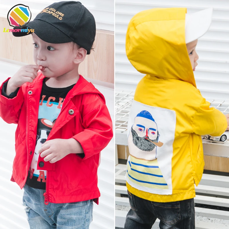 

Lemonmiyu Boys Jackets Children Autumn Hodded Casual Warm Outwear Coats For Children 1-4T Cartoon Toddler Boys Clothing Overcoat