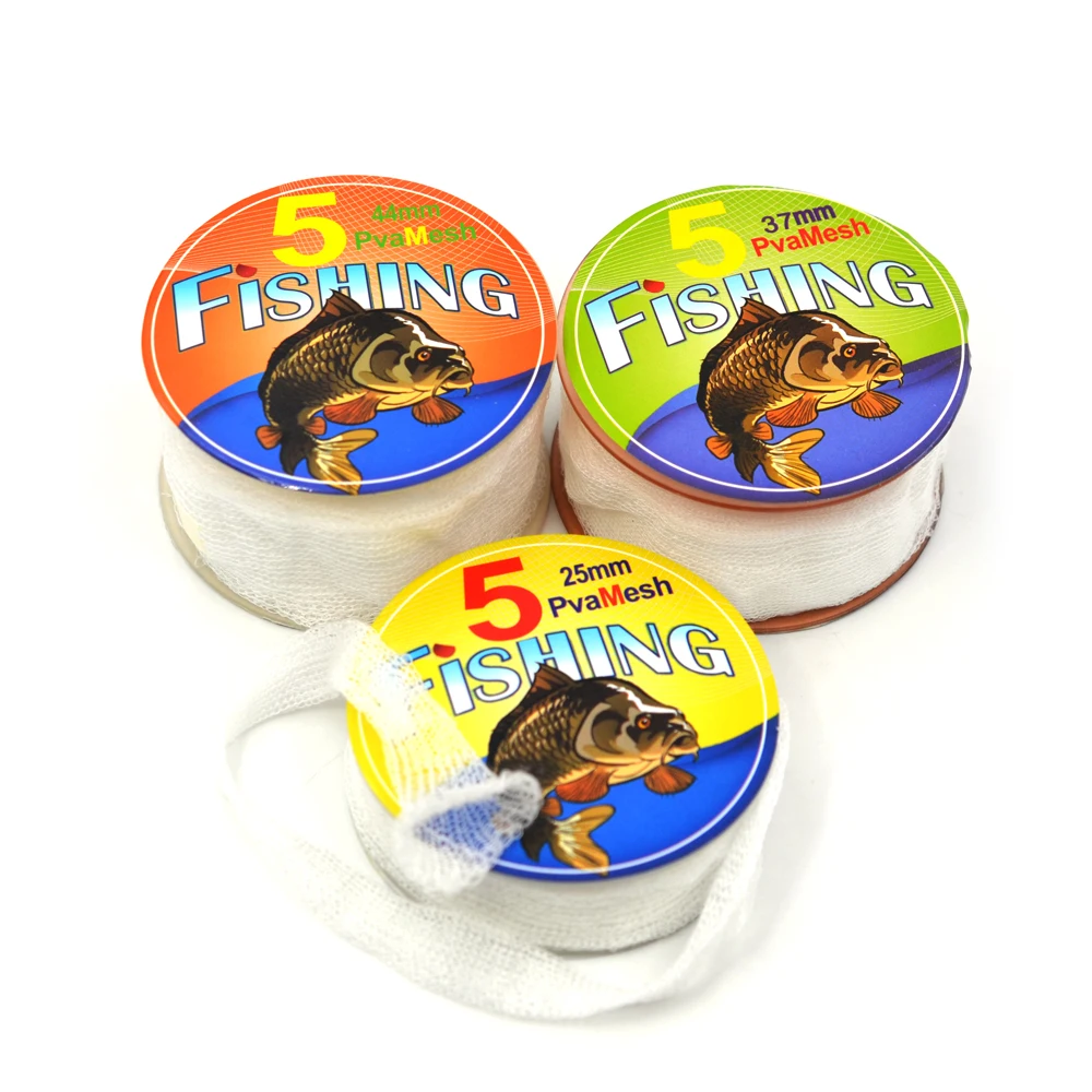 5M PVA 25mm Mesh Refill Carp Fishing Stocking Boilie Rig Bait Wrap Bags-SL