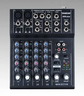 

TAKSTAR XR-208 Mixing System Premium 8-Input 2-Bus Mixing Console Personal Recording Mixer Hot free shipping