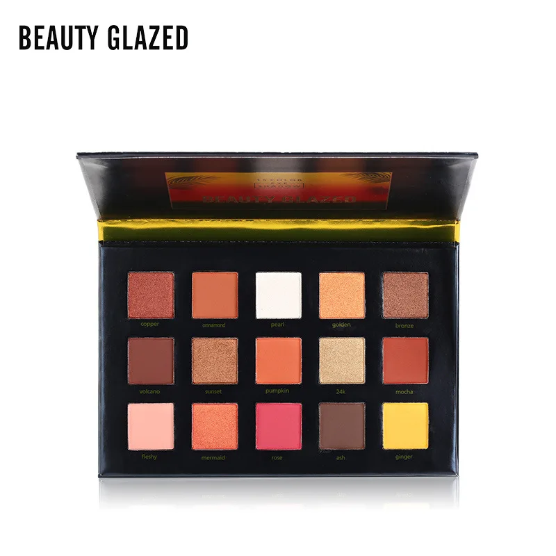 

BEAUTY GLAZED 15 Color Eyeshadow Pallete Make up Long-lasting Eye Shadow Matte Easy to Wear Makeup Palette paleta de sombra B20