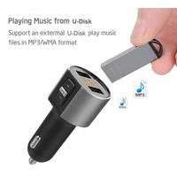 wireless bluetooth VicTsing Car Bluetooth FM Transmitter Wireless Radio Adapter MP3 Player Dual USB Charger with A2DP Function Audio System (5)