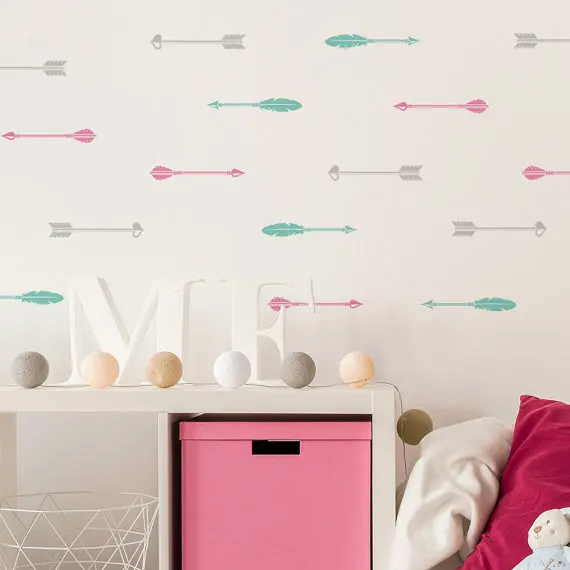 الجمال السهام الحضانة غرفة نوم المنزل الفن لطيف ديكور جدارية مجموعة نمط 50 قطعة/الوحدة ملصقات جدار القابل للماء Walldecal Y-917 الجمال السهام الحضانة غرفة نوم المنزل الفن لطيف ديكور جدارية مجموعة نمط 50 قطعة/الوحدة ملصقات جدار القابل للماء Walldecal Y-917