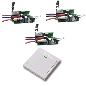 

Top Quality 220V 1CH Wireless Remote Control Switch Transmitter Receiver for Appliances Gate Garage Door