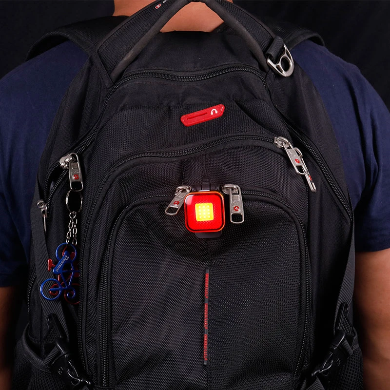 Perfect Bicycle Rear Lamp Aero Blade Round Seatpost Mount W/ Bag Clip Up to 50 Hours USB Charge LED COB Lantern Cycling Warning Light 5