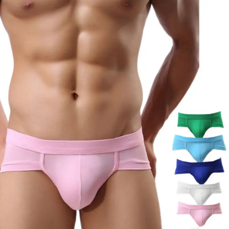 Hirigin Men's Sexy Underwear Bulge Pouch Trunks Briefs Soft Shorts Cotton Soft Underpants Wholesale