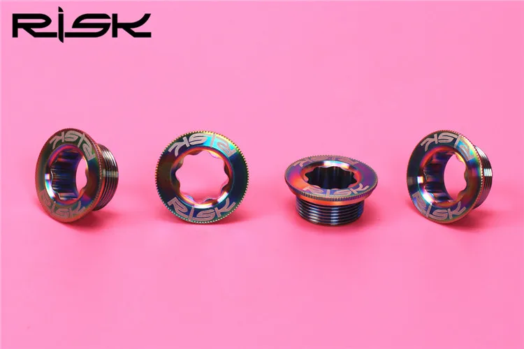 RISK M20x8mm винты рукоятки велосипеда болты для XT/XT* R/SLX/Deore велосипедная цепь колеса полый коленчатый рычаг болты для крышки из титанового сплава