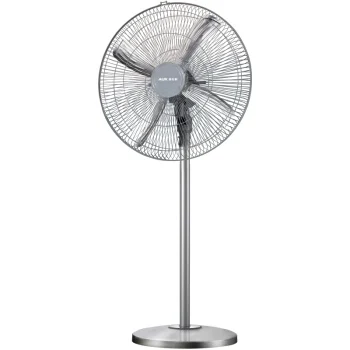 

Large Metal Leaves Floor Stand Electric Fan 3 Gear Speed Cooling Fan Home Office Industrial Ventilation Fan Mechanical Control