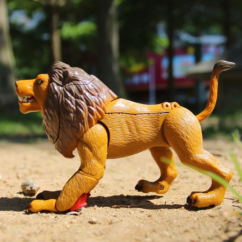 Boys Transformation Robot Action Figure Plastic Model Zoo Tiger Lion Panda Eagle Elephant Kid Adult Education Collection Toys