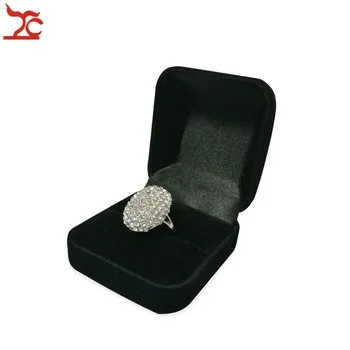 Fashion Black Blocked Jewelry Package Case Black Insert Ring Stud Earrings Storage Gift Box 5.3*5.8*3.5CM Free Shipping