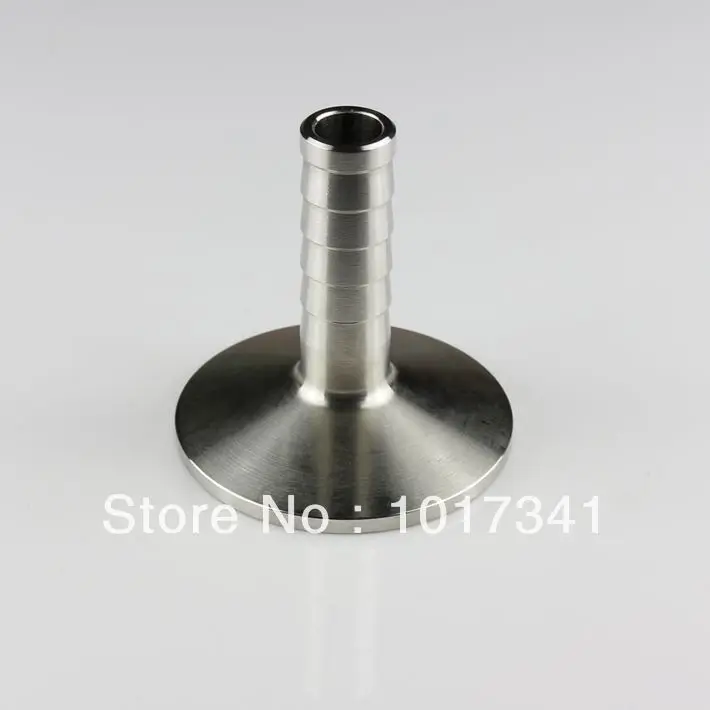 

1.5" Tri Clamp x 1/2"(12.7mm)Hose Barb 50.5mm OD Sanitary 304 Stainless Steel Homebrew Beer & Craft Hardware