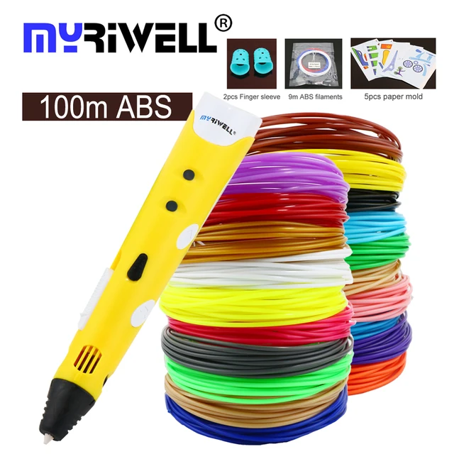 Cheap myriwell RP-100A 3d pen or 100m 1.75mm abs 3d printer pen 3d printing pen christmas gift for kids drawing toys new years gift Cheap myriwell RP-100A 3d pen or 100m 1.75mm abs 3d printer pen 3d printing pen christmas gift for kids drawing toys new years gift