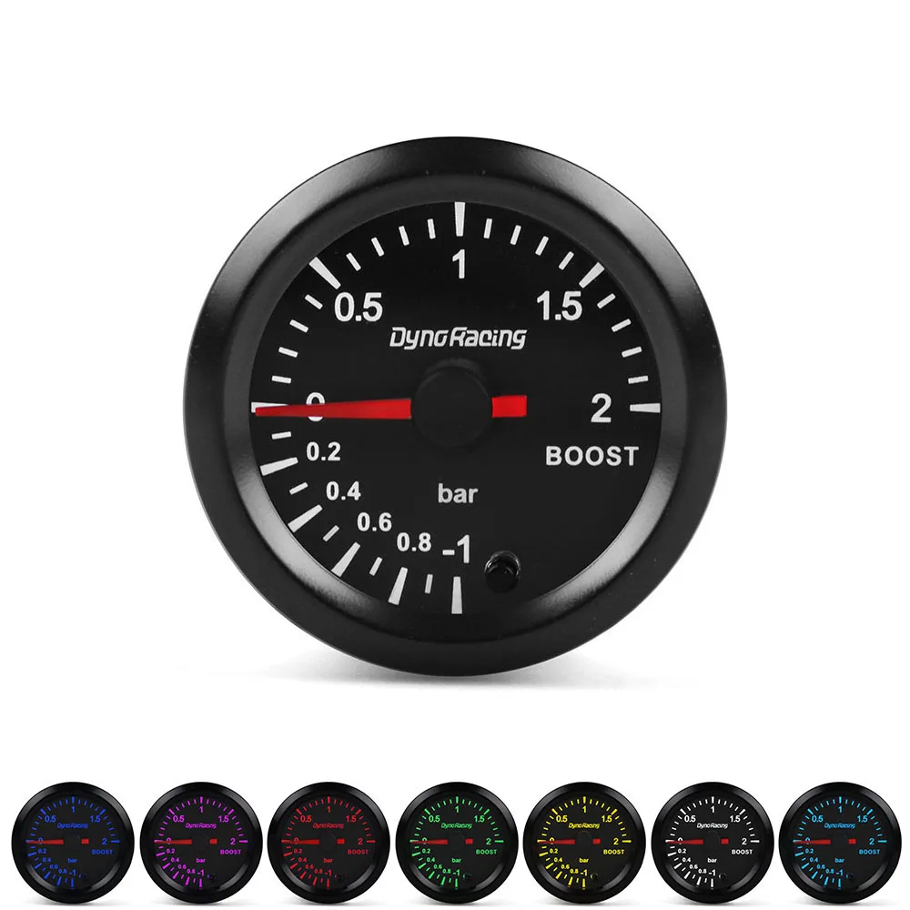 Dynoracing-2-52mm-7-Colors-1-2-Bar-Turbo-Boost-Gauge-With-High-Speed-Stepper-Motor