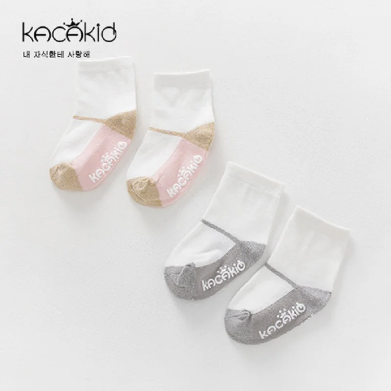Kacakid/2 пар/лот хлопковые носки для детей домашняя обувь милые удобные