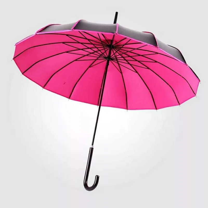20 pcs Long Hand UV Protection Umbrella Rainy&Sunny Colorful Pagoda