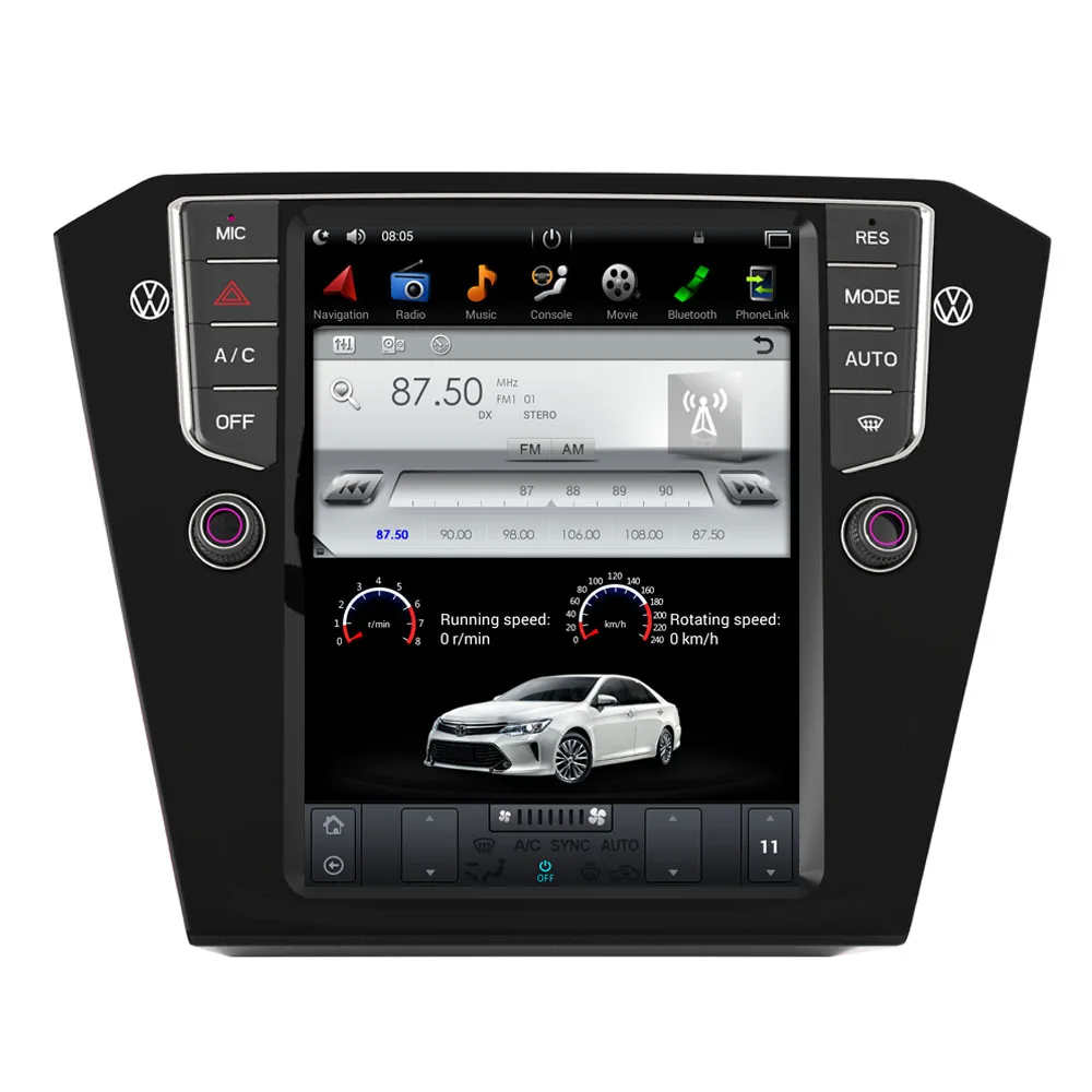 Excellent 10.4" Tesla Type Android Fit For VW PASSAT B8 2015- 2019 for oversea Car DVD Player Navigation GPS Radio 1 Excellent 10.4" Tesla Type Android Fit For VW PASSAT B8 2015- 2019 for oversea Car DVD Player Navigation GPS Radio 1