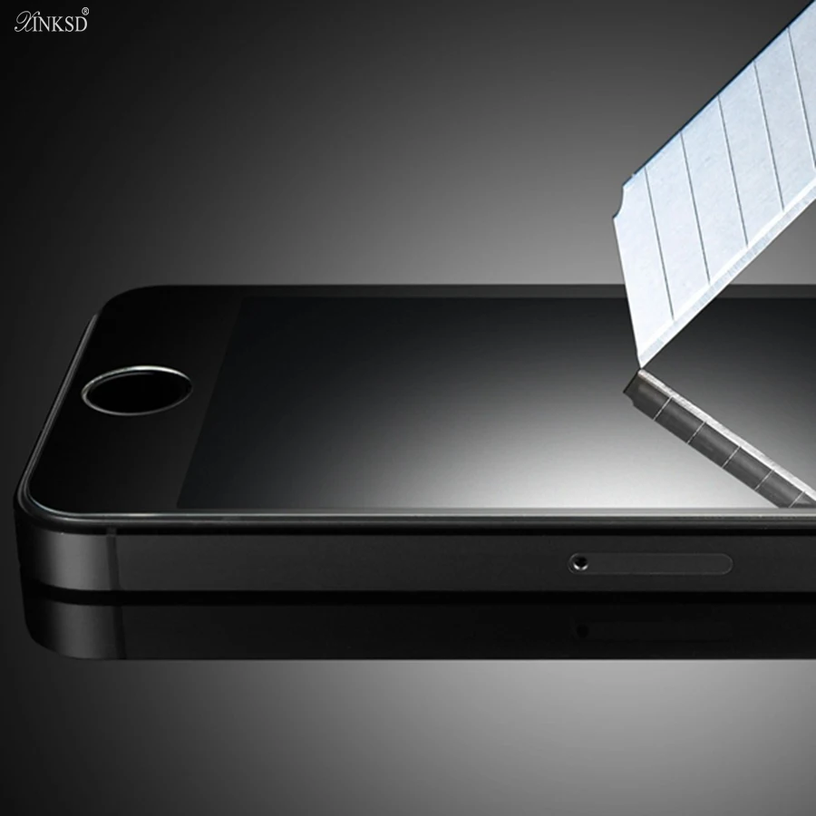 Закаленное стекло XINKSD 4D для iPhone 5 5S 5C SE 9 H жесткая Противоударная Защитная пленка