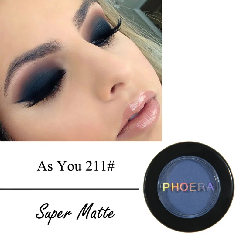 PHOERA Hot Shimmer Тени для век натуральная косметика Smokey блестящие металлические тени