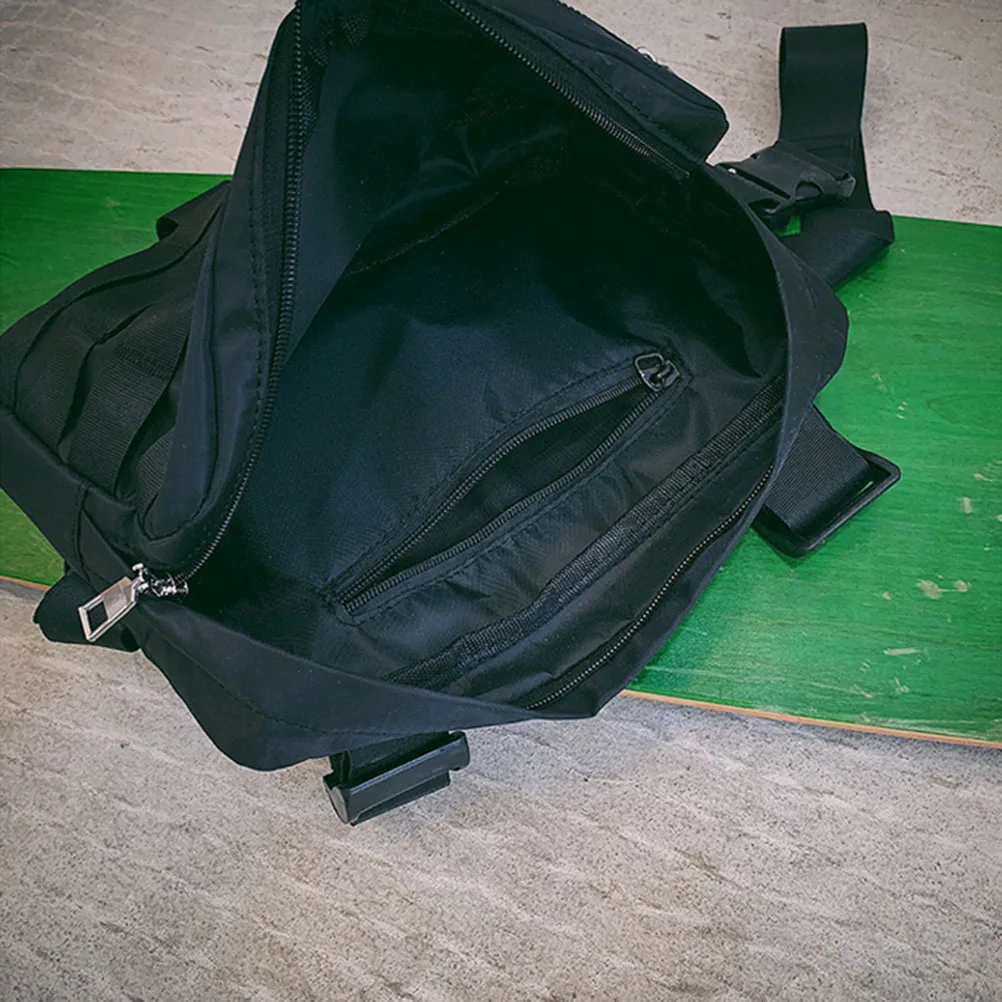 2019 Женская Мужская сумка в стиле хип-хоп с регулируемой талией на груди и платформе Многофункциональная тактическая сумка для активного
