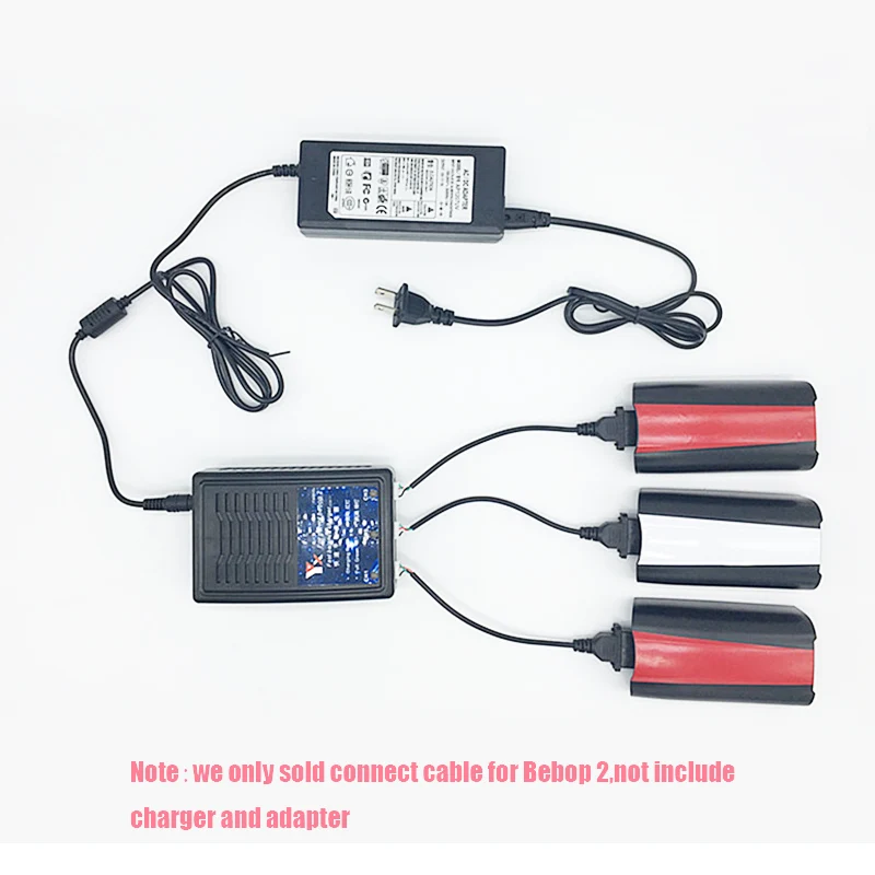 Chargeur de batterie Câble Boîte de rangement Sac de fibre de carbone Hélices pour PARROT Bebop 2