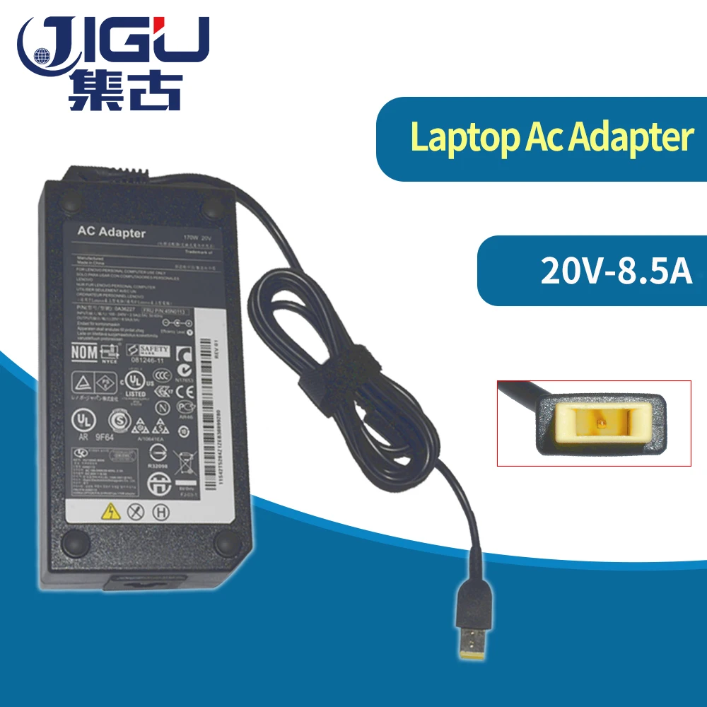 JIGU 170 W 20 V 8.5A для lenovo IdeaPad Легион Y720 для Thinkpad P50 P70 T440p W540 T540p Мощность зарядное устройство