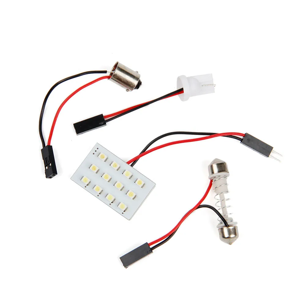 Супер Универсальная Автомобильная гирлянда 12 В панель 12SMD внутренняя автомобиля