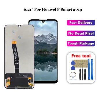 

6.21 inch For Huawei P Smart 2019 POT-LX1 L21 LX3 LCD Display Touch Screen Digitizer Assembly Frame Free Tools