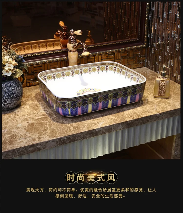 China Procelain wash basin sink Lavabo ceramic art sinks Countertop wash basin ceramic bathroom sinks basin sink (35)