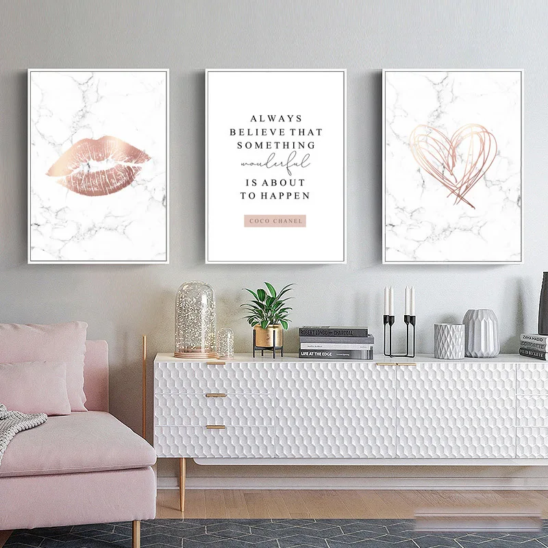 Marbre-style-Affiches-Et-Estampes-Affiche-Nordique-Rose-Peinture-Abstraite-Art-Lettre-Quadro-Mur-Photos-Pour (2)