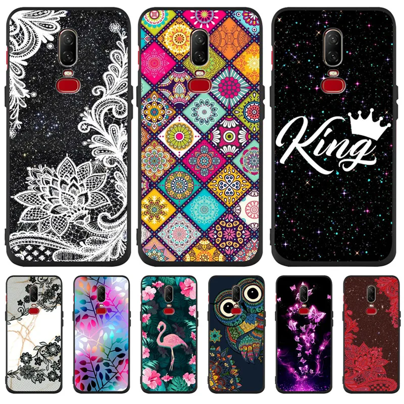 

Luxury Flower Floral King marble Custom For One plus 5 5T 7 Pro Oneplus 6 6T phone Case Cover Funda Coque Etui capa flamingo owl