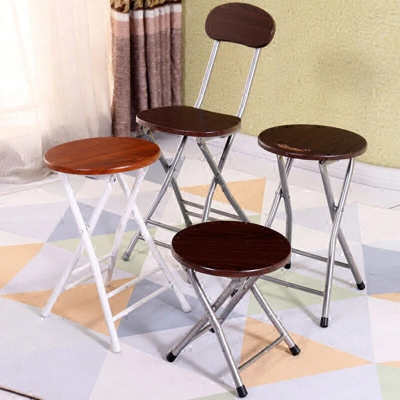 Складной стул домашний стул со столиком для кормления высокий модный небольшой стул спинка скамья простой портативный креативный