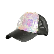 Feitong/ Лето солнце защитные Козырьки унисекс Открытый высококачественные блестки Цвет кепки с козырьками Регулируемый шляпа с блестками# y31