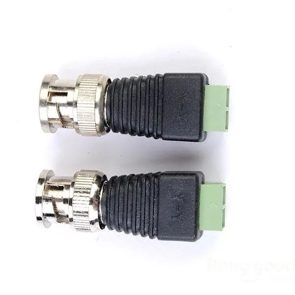 Lianalove 2pcs Coax CAT5 BNC Video Balun Connector for Security Camera System | Безопасность и защита