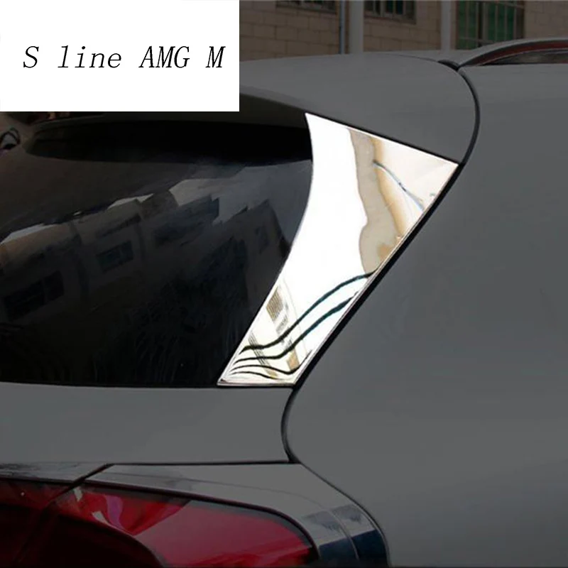

Car Styling rear triangle window mirror sequins decorated trim cover Sticker For Mercedes Benz GLA Class X156 Auto Accessories