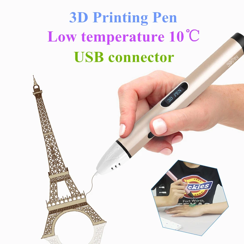 Graffiti 3D USB DIY Low Temperature Printing Pen Hand-painted Fourth Generation Creative Scrawl Toys Stereo Graffito GH385