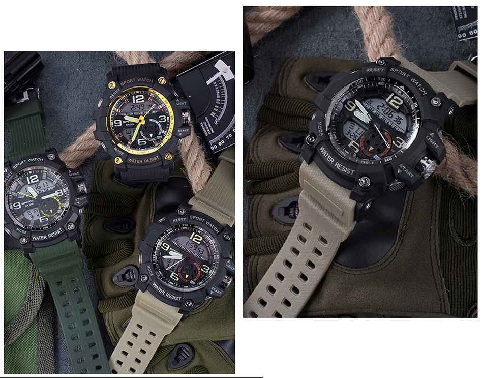 SANDA 759, спортивные мужские часы, Топ бренд, Роскошные военные кварцевые часы, мужские водонепроницаемые S Shock наручные часы, relogio masculino